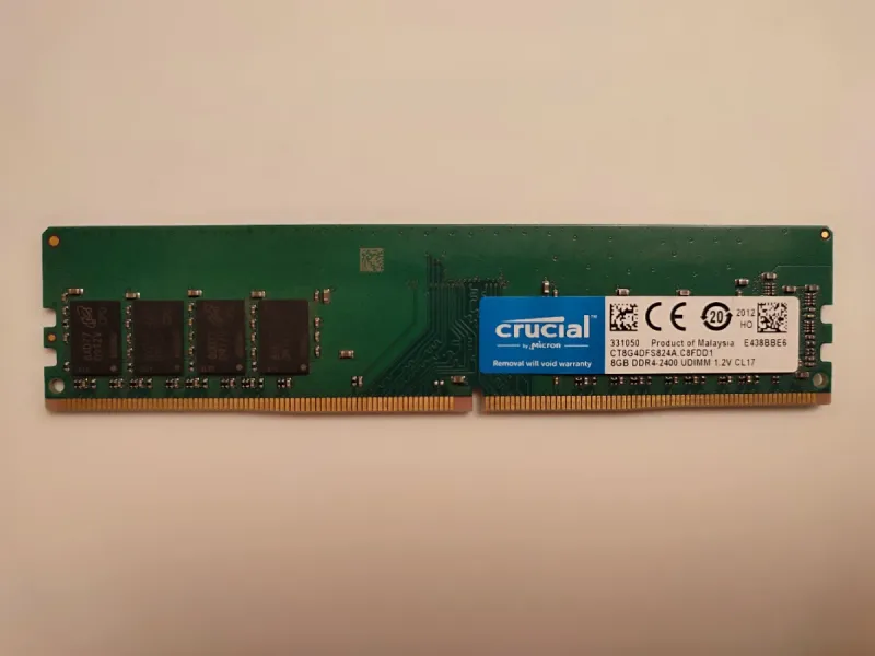 Memoria RAM Crucial 8GB DDR4 2400MHz UDIMM