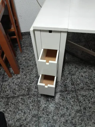 Mesa plegable Ikea Nörden blanca