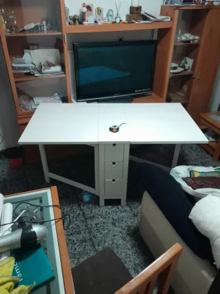 Mesa plegable Ikea Nörden blanca