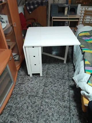 Mesa plegable Ikea Nörden blanca
