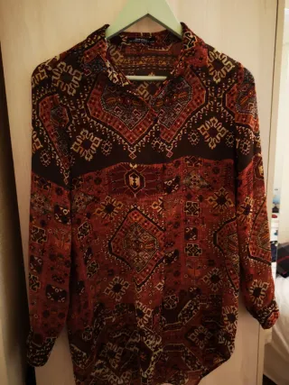 Camisa Bershka Estampada Talla 7XL