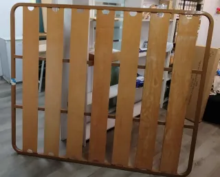 Somier 150cm Madera y Metal