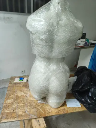 Busto maniquí torso femenino.