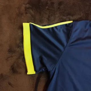 Camiseta Polo Adidas Talla L Azul y Amarillo