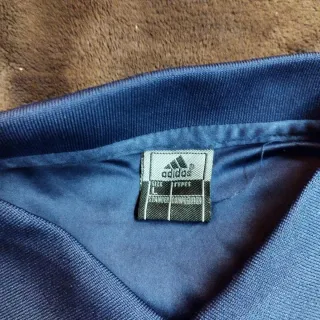 Camiseta Polo Adidas Talla L Azul y Amarillo