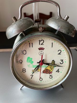 Sveglia vintage con galline