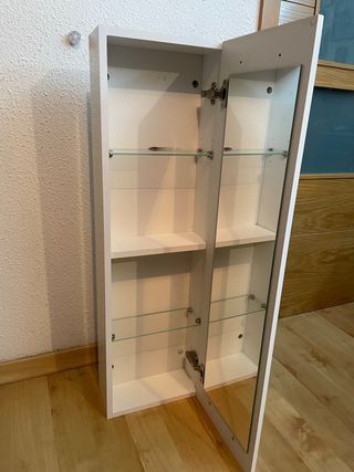 Armario baño blanco