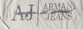 Camiseta Armani Jeans Manga Larga Blanca Talla L