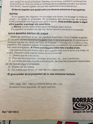 Monopoly Borras Antiguo