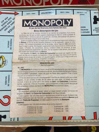 Monopoly Borras Antiguo