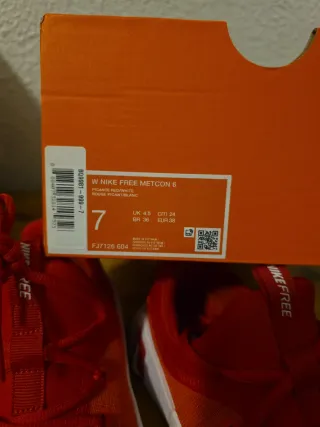 Nike Free Metcon 6 Rojo/Blanco