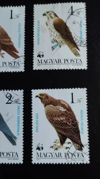 Sellos Hungría Aves Rapaces Lote 202