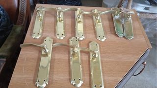 Manillas de puerta latón vintage