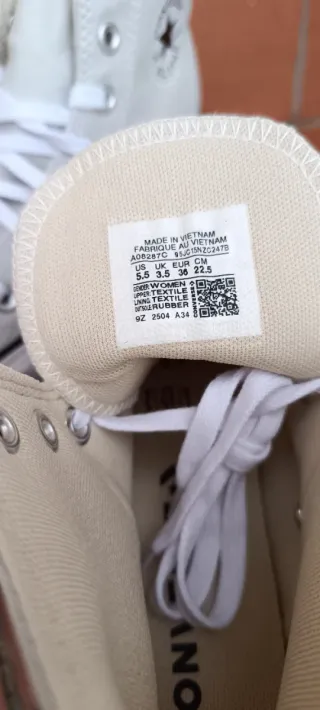 Converse plataforma grises y blancas