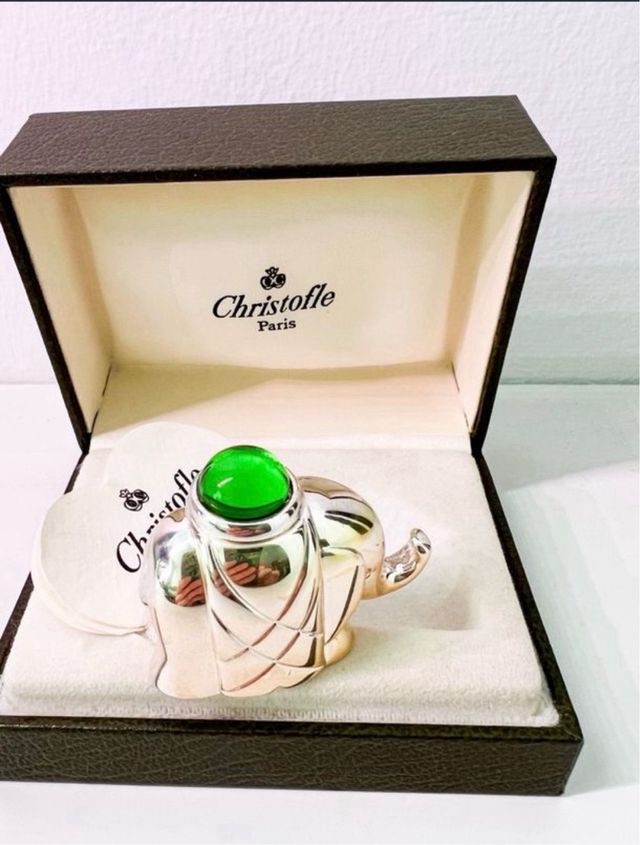 Elefante Christofle Paris Porta Tarjetas