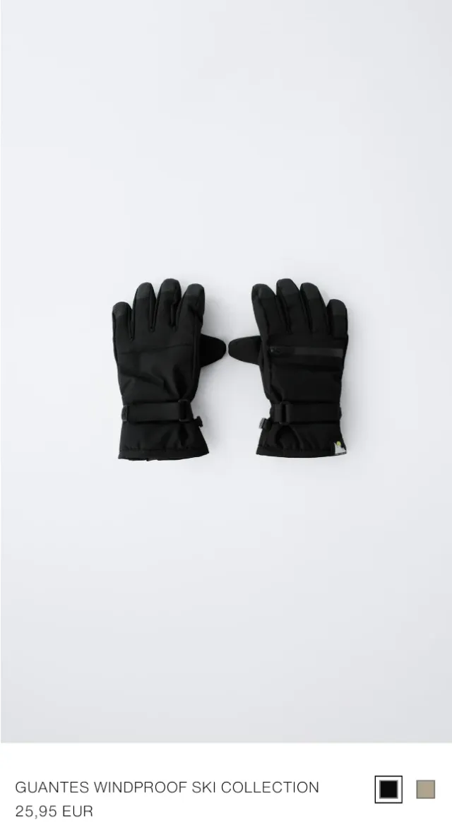 Guantes de esquí Zara niño