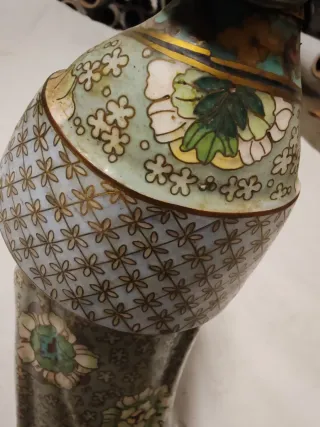 Estatua Mujer China Cloisonné