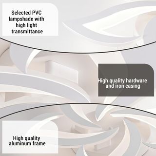 Lámpara techo LED moderna forma de flor 95cm