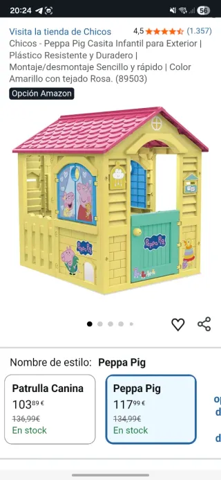Casita Infantil Peppa Pig
