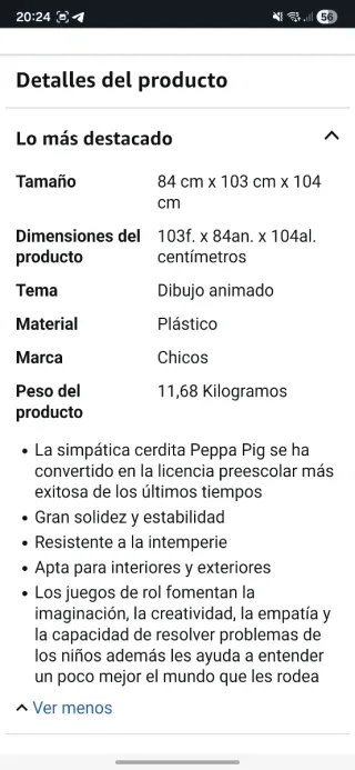 Casita Infantil Peppa Pig