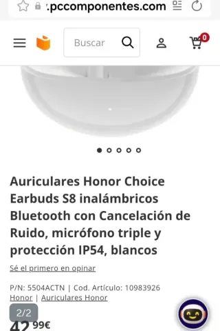 Honor Choice Earbuds S8 Blancos nuevos precintados