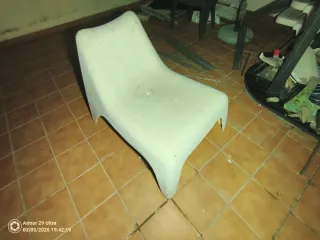 Sillón Exterior Diseño Resina Blanco