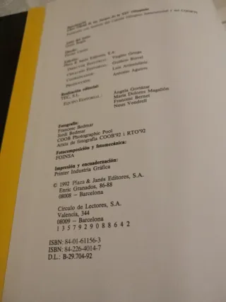 Libro Oficial Barcelona '92 Juegos Olímpicos