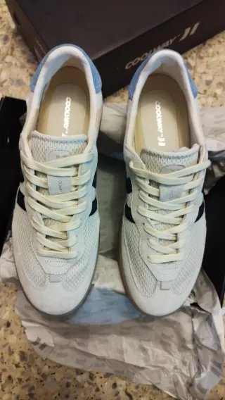 Zapatillas Coolway ice Beige y Azul