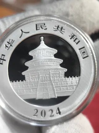 Moneda 1 Onza Plata Panda 2024