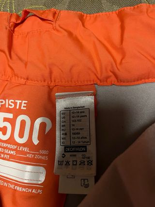 Conjunto esquí chaqueta y pantalón 12 años