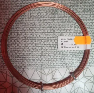 Alambre Cobre Color Rollo 1mm