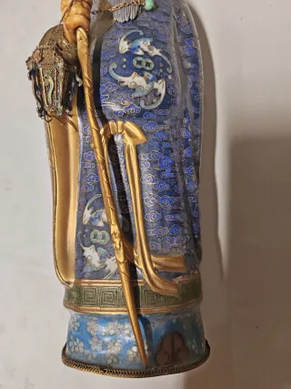 Estatua hombre chino Cloisonné