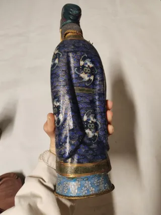 Estatua hombre chino Cloisonné