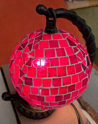 Lámpara de mesa mosaico cristal