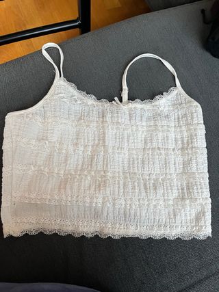 Top blanco encaje