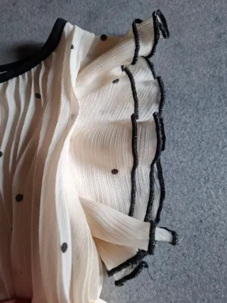 Abito in tulle plissettato H&M a pois 98 cm nuovo