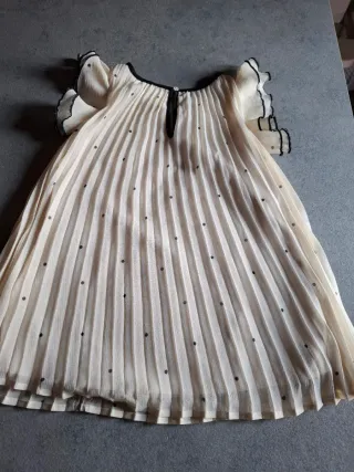 Abito in tulle plissettato H&M a pois 98 cm nuovo