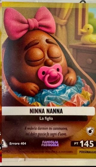 Carta Famiglia Pasquale Ninna Nanna La Figlia