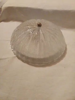 Plafoniera in vetro trasparente Vintage