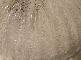 Plafoniera in vetro trasparente Vintage