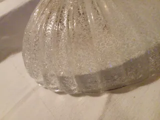 Plafoniera in vetro trasparente Vintage