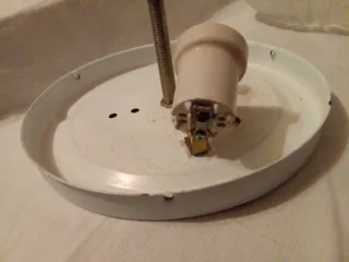 Plafoniera in vetro trasparente Vintage