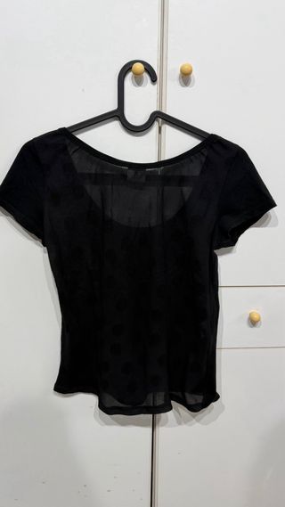 T-shirt Playboy nera con logo glitter taglia M