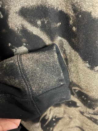 Jersey Cremallera Talla 5XL Negro/Marrón