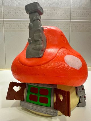 Lotto Casa Puffi Vintage + 3 Figure