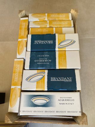 Set piatti per 18 persone Brandani Acquerello