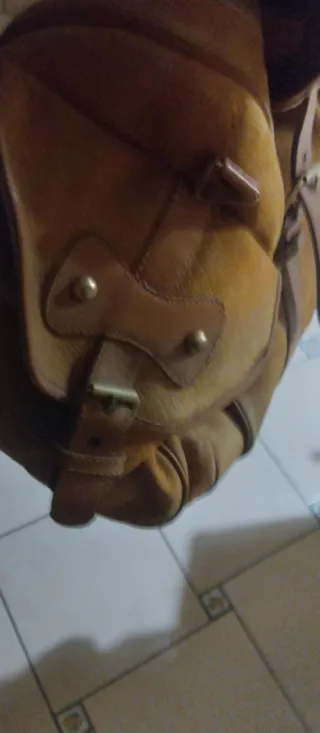 Borsone da viaggio in pelle