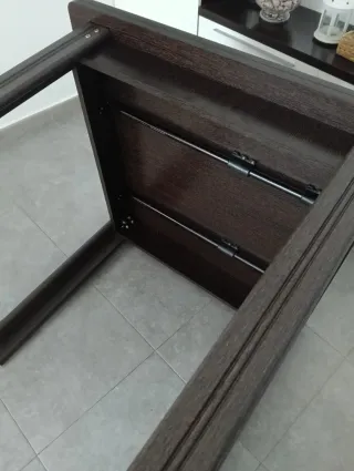 Mesa comedor extensible madera  90x90
