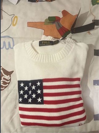 Jersey Ralph Lauren USA Blanco Talla M