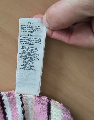 Jersey manga corta de rayas Talla M marca Zara
